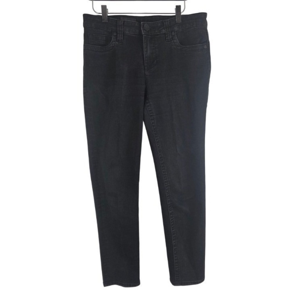 Kut From The Kloth Straight Leg Jeans 8S Womens‎ Black Mid Rise Stretchy Bottoms